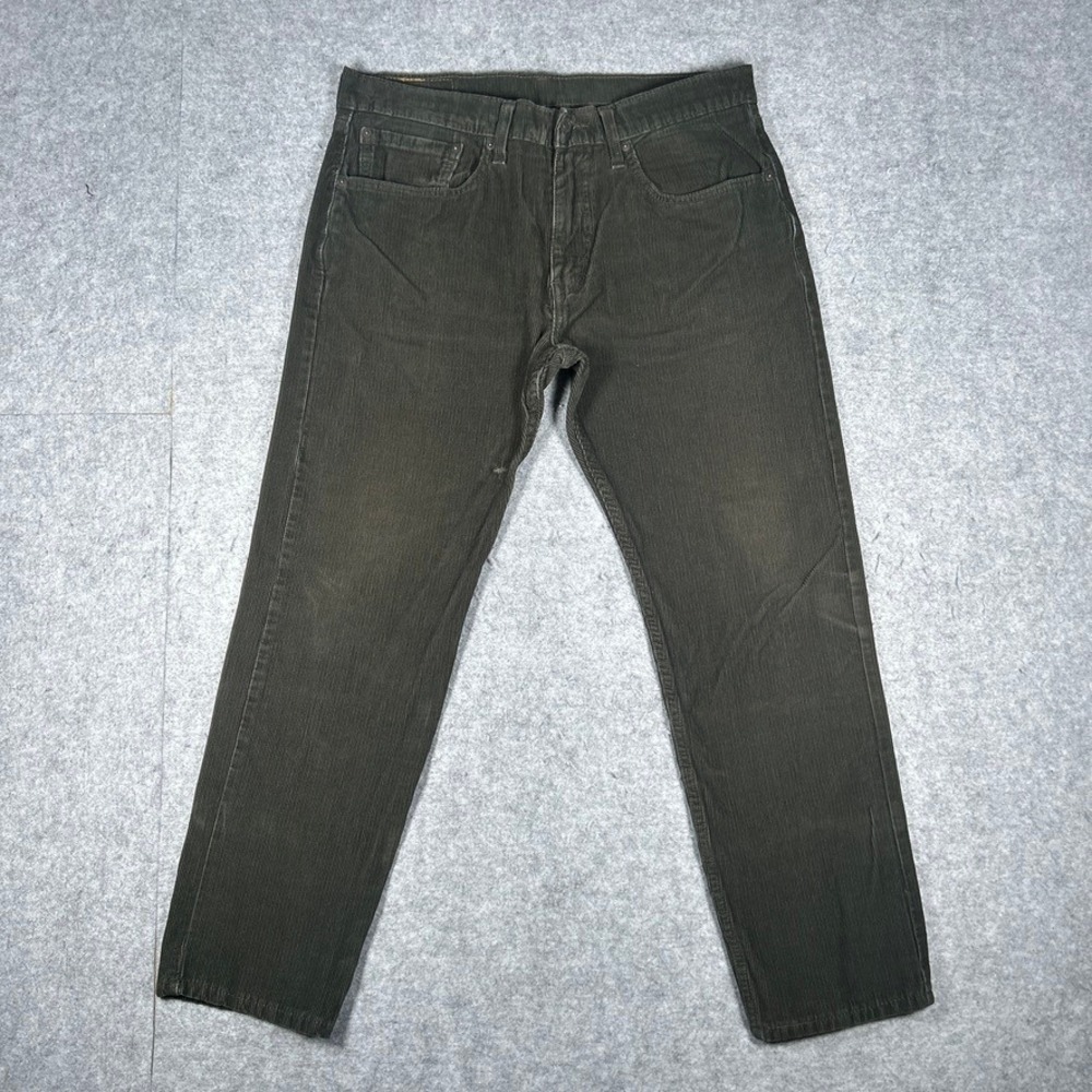 Levi's Corduroy Pants Mens 34x32 Olive Green 511 Slim Fit Casual Workwear
